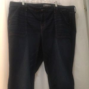 Torrid Boyfriend Straight Dark Blue Denim Jeans 24R